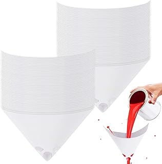MAQIHAN 100 Paint Strainers Paper Cone - Paint Filters for Spray Gun | Fine Mesh Filter Funnel with Strainer, Disposable Sprayer Accessories for Automotive Mixing Cup, Body Repair, House Painting