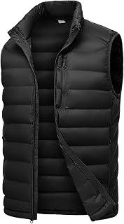 BASUDAM Men's Insulated Outdoor Puffer Vest Outerwear Warm Lightweight