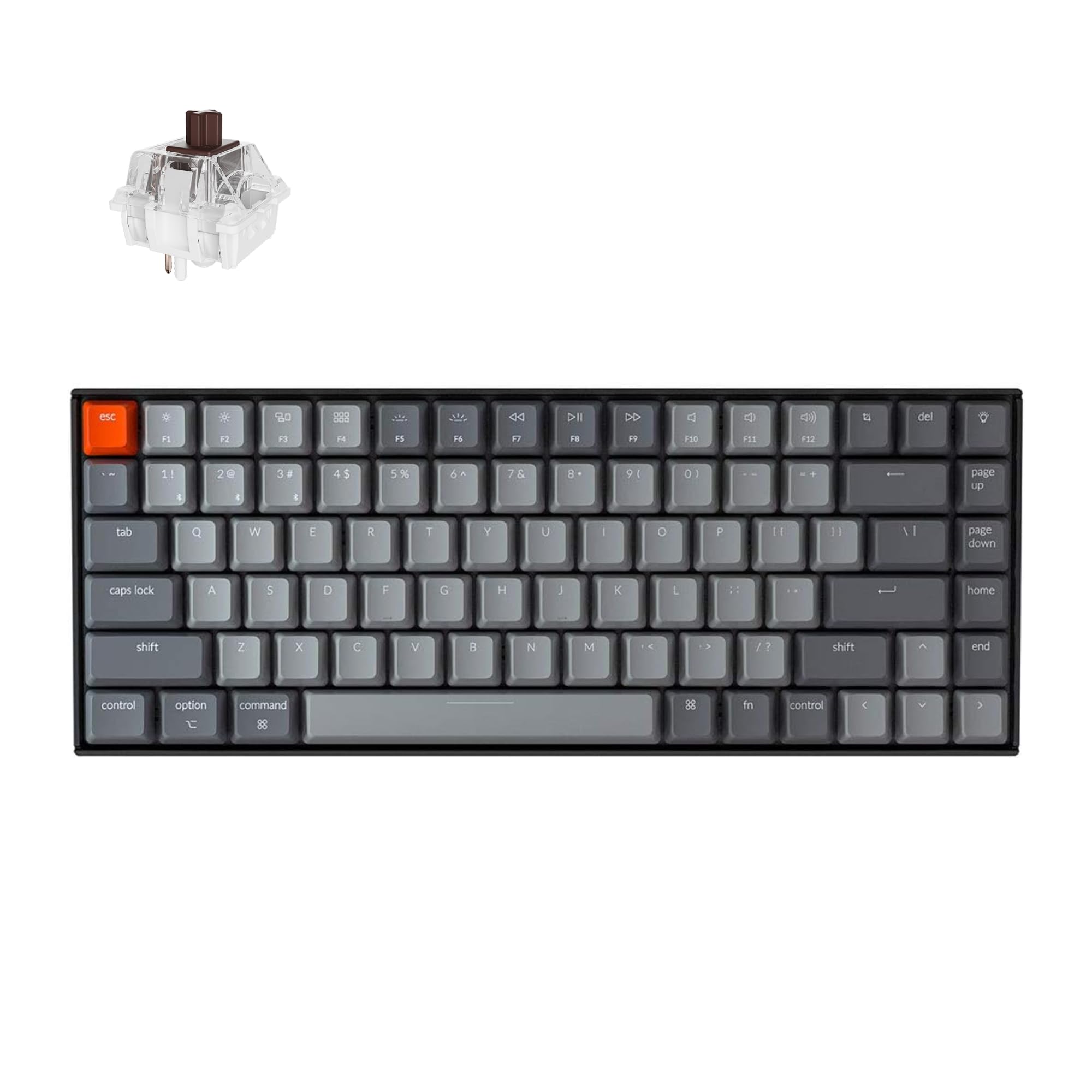 Keychron K2 75% Layout Bluetooth Wireless Mechanical Keyboard Super Switch/White