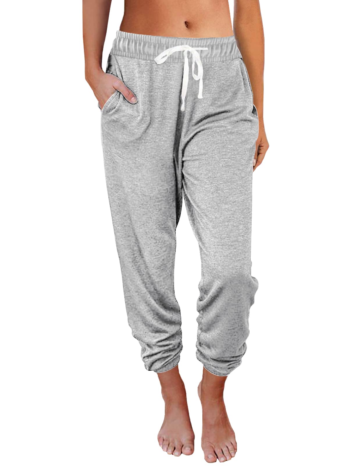 AUTOMET Women's High Waist Lounge Sweatpants Baggy Slacks (pack of 1)