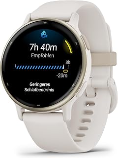 Garmin [Renewed vívoactive 5 GPS 42mm Smartwatch, AMOLED Touchscreen, All-day Health Monitoring, Advanced Fitness Features,Personalised Sleep Coaching, Music,up to 11 days battery life,Ivory(Renewed)