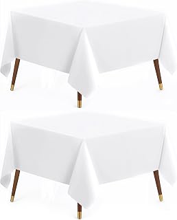 Utopia Kitchen Stain Resistant Tablecloth - 152x152cm, Machine Washable Table Cover - Great for Parties, Events, Weddings and Restaurants (60 x 60 Inches)
