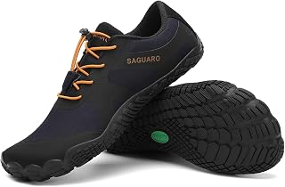 SAGUARO Unisex Barfußschuhe Outdoor Barfuss Traillaufschuhe Zehenschuhe mit Zero-Drop Solhe Gr.36-48