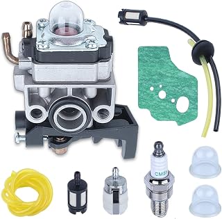 Carburettor Carb Kit for Honda GX35 GX25 FG110 HHT25 HHT35, ADEFOL Carburetor + Gasket + Fuel Filter + Air Filter + Spark Plug + Primer Bulb Engine Replacement Parts Kit 9 in 1