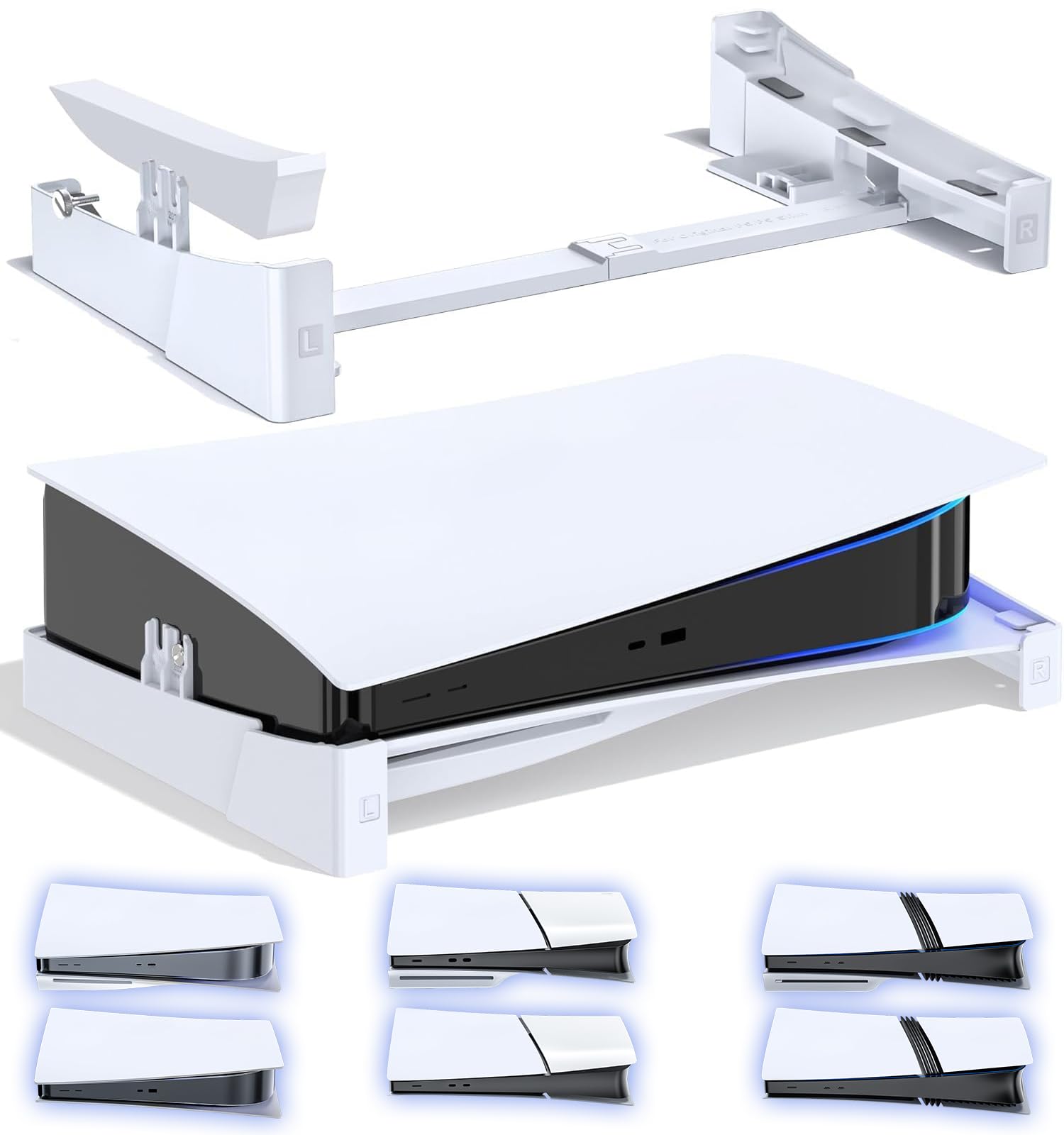 OIVO PS5/Slim/Pro Horizontal Stand for Disc & Digital Console, Stable PS5 Access