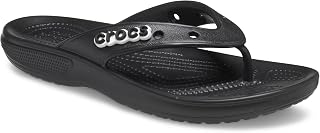 Crocs Unisex Classic Flip Flops, Black, 3 UK