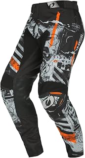 O'NEAL | Motocross Pants | Enduro Motorcycle | Durable Denier Fabrics, Leather Heat Protection on Both Inner Knees | Pants Mayhem Hexx V.24 | Adult | Blue Orange