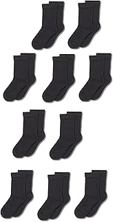 Amazon Essentials Kids' 10-Pack Cotton Crew Sock