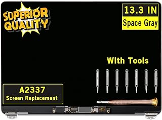 GBOLE Screen Replacement for MacBook Air A2337 M1 2020 Year EMC 3598 Retina Display LCD Screen Full Assembly Complete Top Assembly 13.3" 2560x1600 (Space Gray)