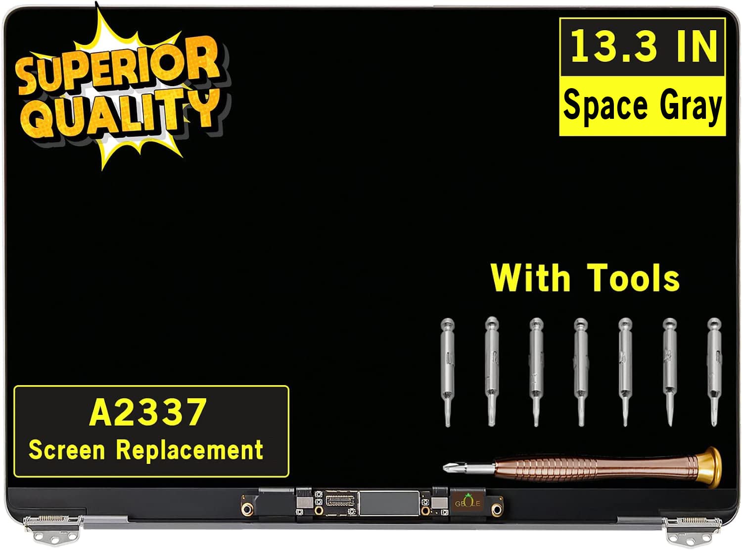 GBOLE Screen Replacement for MacBook Air A2337 M1 2020 Year EMC 3598 Retina Disp