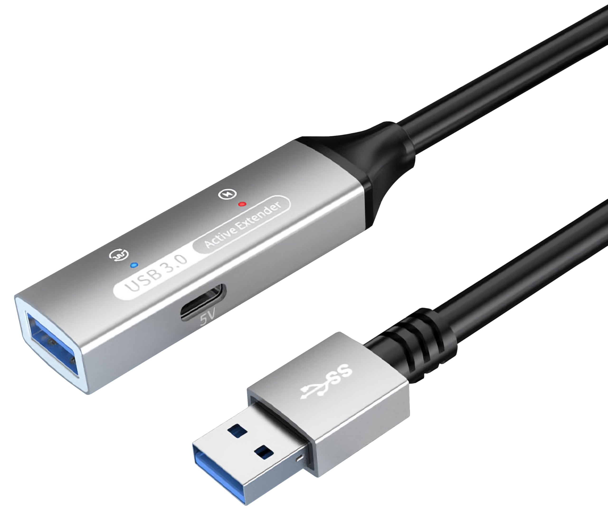 PREMIUMCORD Active USB Extension Cable with Repeater 10 m, Type-A Female and Mal