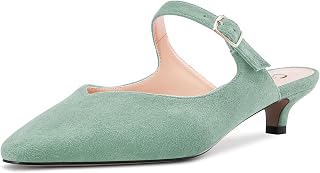 Castamere Women's Stockings Kitten Heel Square Toe Slip-On Sandals Party Classic 3 CM Heels