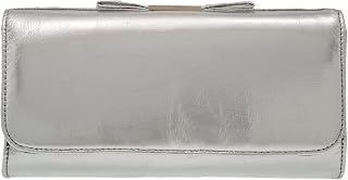 JNB Women's Metallic Material Clutch Purse