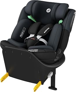 Maxi-Cosi Emerald 360 S i-Size, ISOFIX Car Seat, 40–150 cm, Tonal Black | Baby & Child Car Seat, 0–12 Years, FlexiSpin 360°, 4 Recline Positions, G-CELL Side Impact Protection