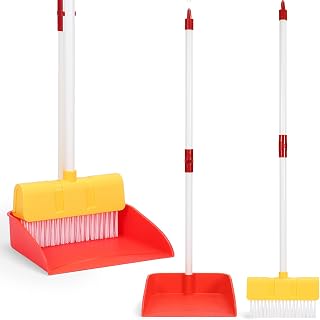 Kids Cleaning Toy Set Toddler Broom & Dustpan Pretend Play, Ages 3-6 | 2PCS Cleaning Toys for Girls and Boys, Perfect for Housekeeping Role Play, Learning Daily Chores and Gift Giving