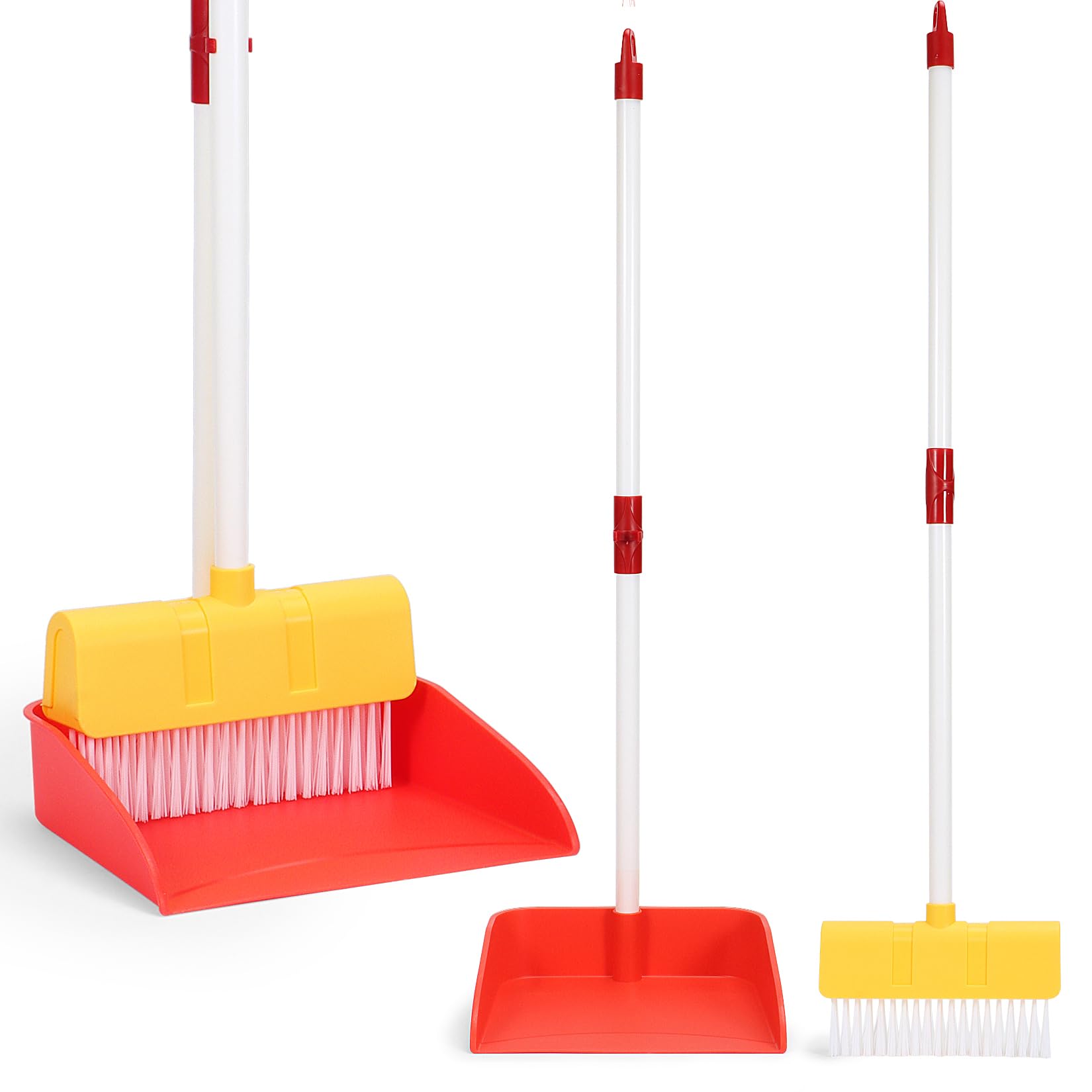 Kids Cleaning Toy Set Toddler Broom & Dustpan Pretend Play, Ages 3-6 | 2PCS Clea