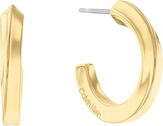 Calvin Klein Twisted Ring Collection Women's Stainless Steel Hoop Earrings
