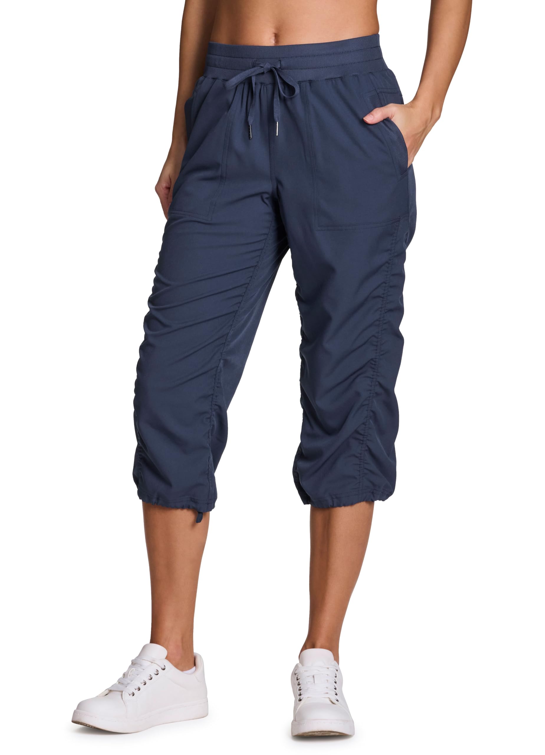 RBX Women's Active Capri Pants, Stretch Joggers Pants, Lightweight, Casual Sweat
