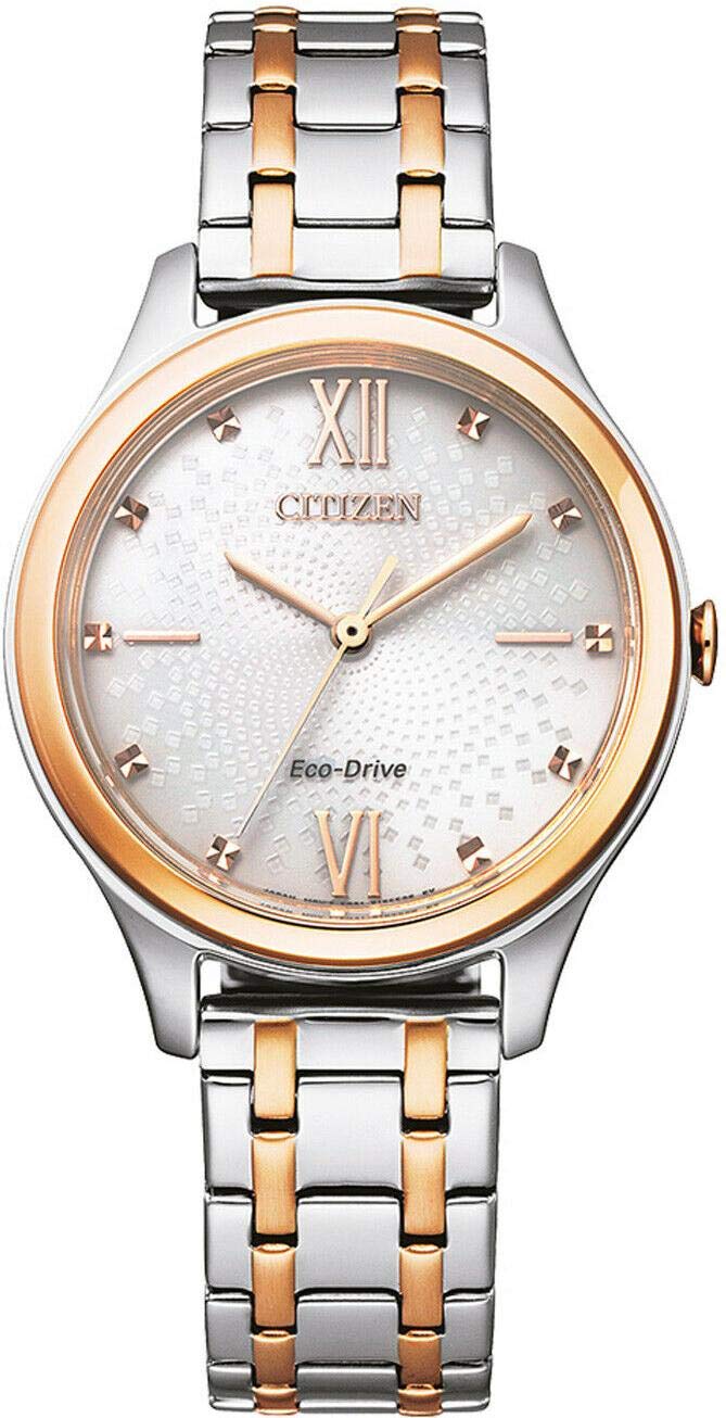 Citizen Women's Analogue Eco-Drive Watch with a Stainless Steel Band