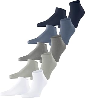 ESPRIT uomo Solid-Mix 5-Pack calzini corti cotone traspirante