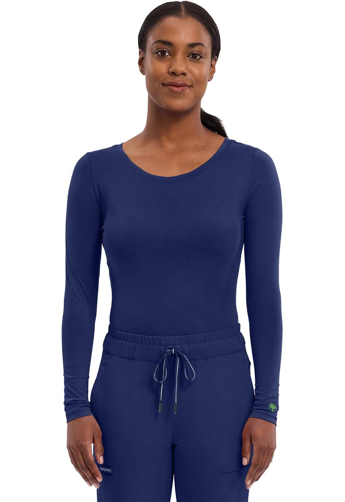 Healing Hands Women's Underscrub Soft Knit Melissa Longsleeve Scrub Tee with Bre