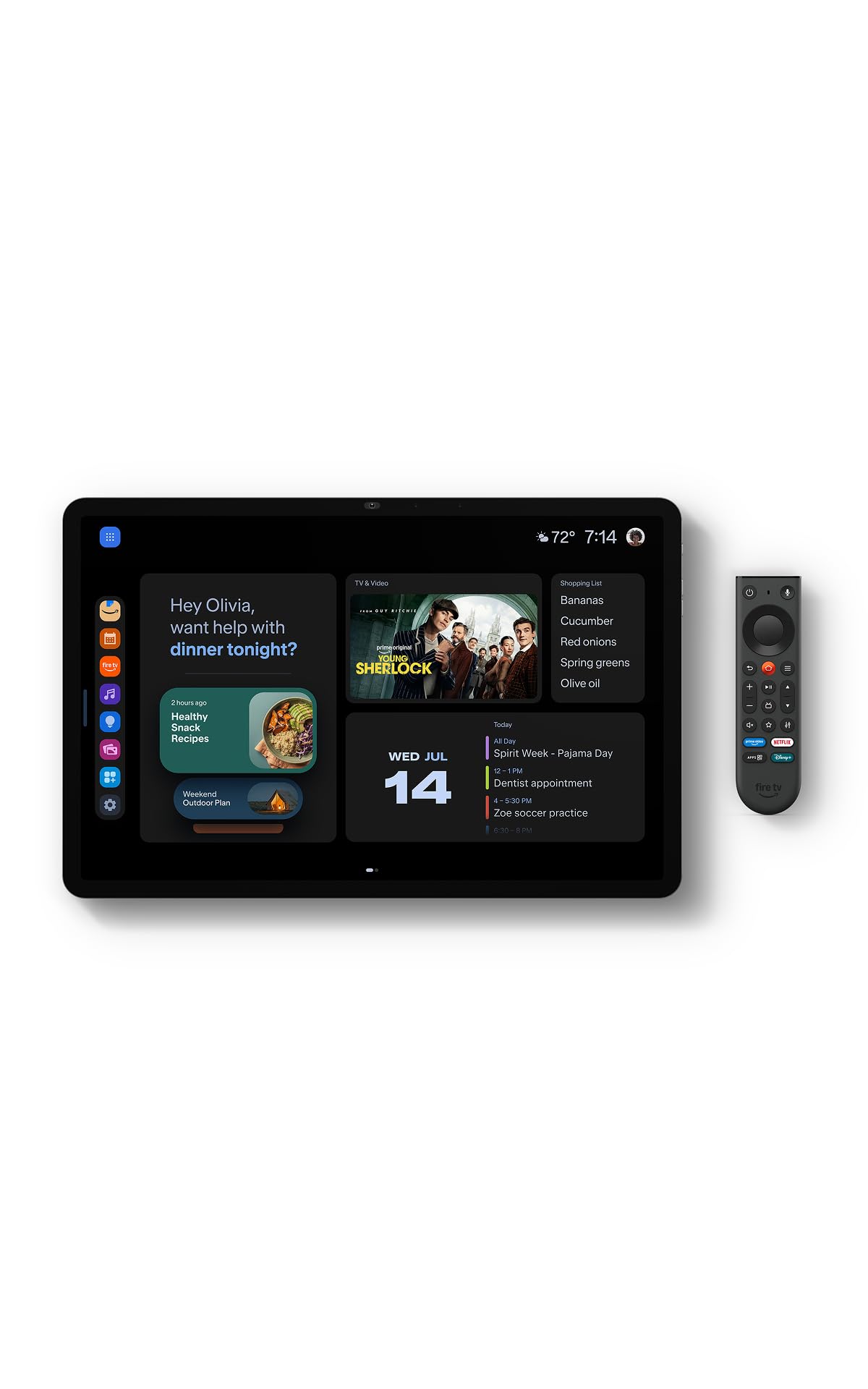 Amazon Echo Show 16 (newest model), Kitchen command center and productivity hub,