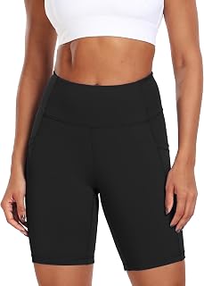 CADMUS High Waist Yoga Shorts for Women 3'' / 4'' / 6'' / 7'' / 8'' Naked Feeling Workout Running Biker Shorts