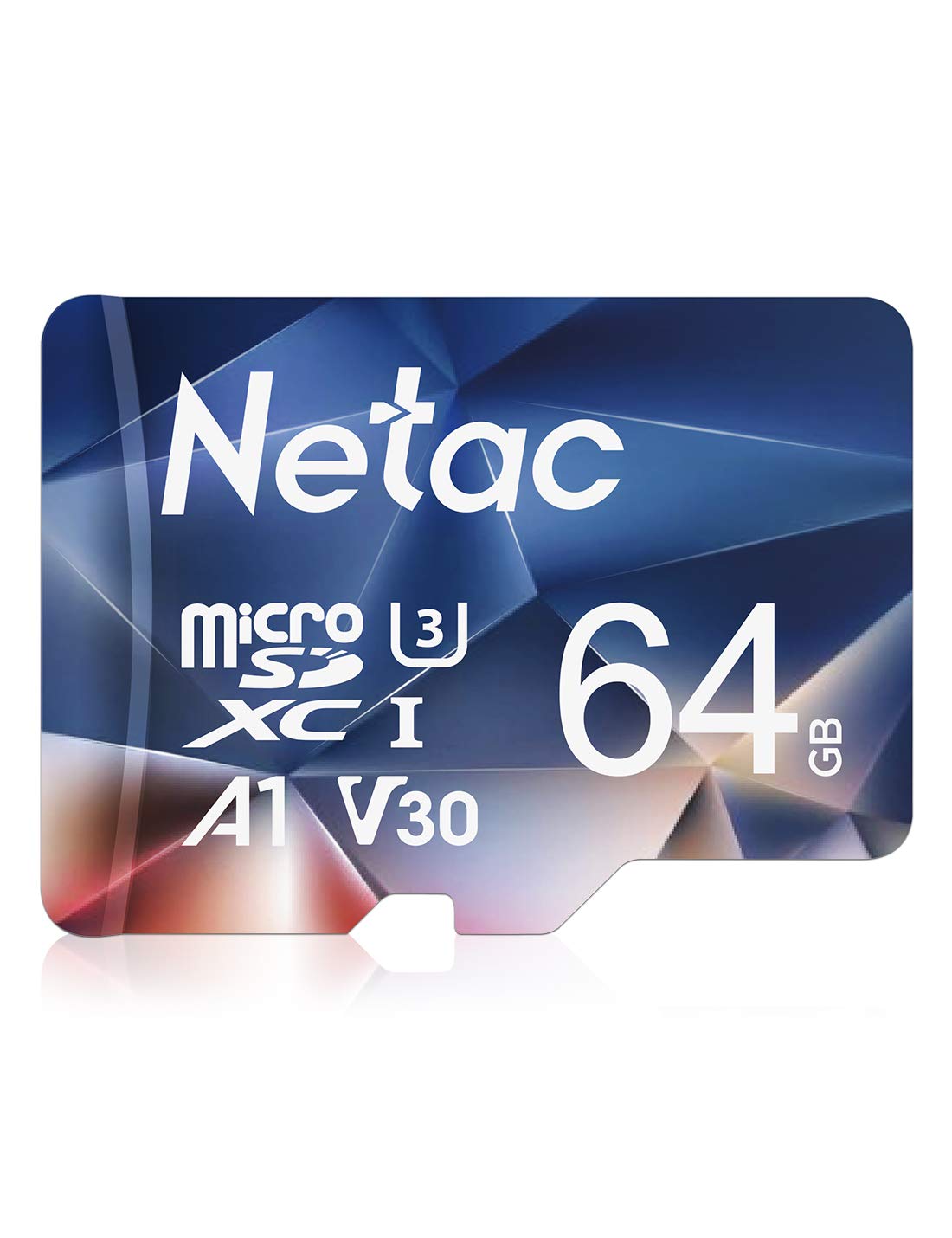 Netac 64GB MicroSDXC Memory Card, Micro SD Card R/W up to 100/30MB/s, TF Card 4K