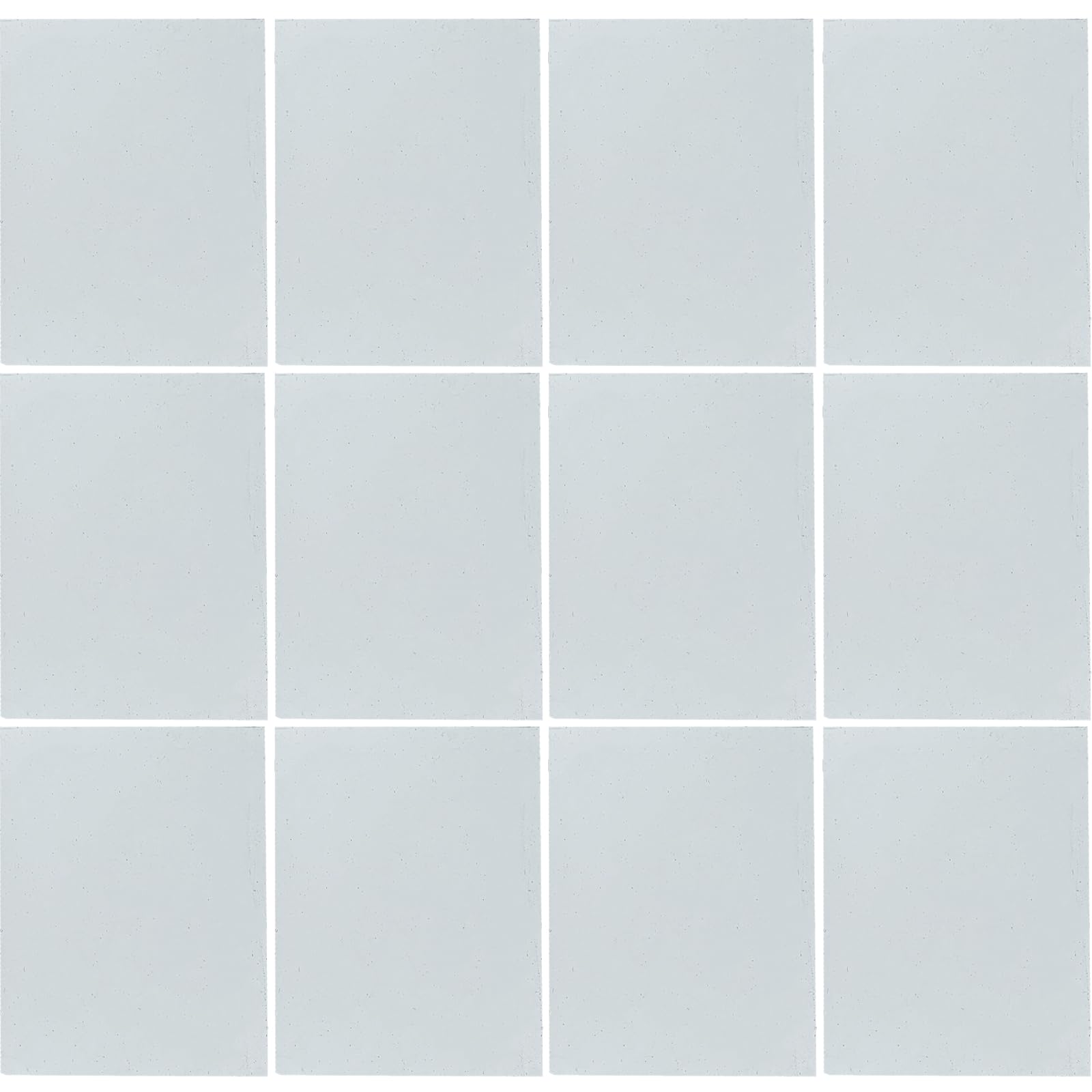 ILLUCKAI 12 Sheets Clear COE 90 Glass for Fusing, 6 x 4 inch Fused Glass Supplie