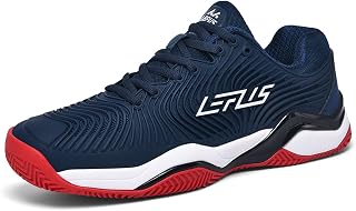 BLBK Men's Tennis Shoes, Badminton Shoes, Cushioned, Breathable Court Shoes, Squash Shoes