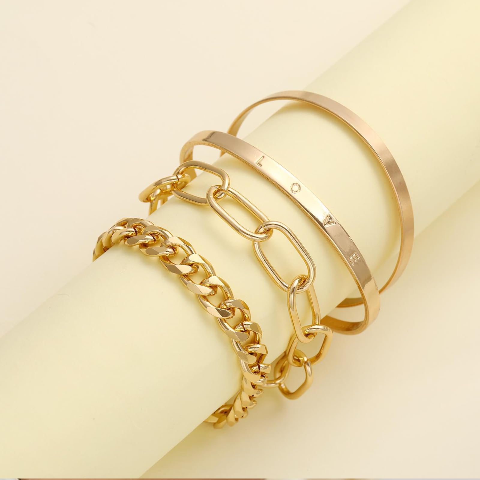 Bohemian Alloy Bangle Bracelet Set Fashion Jewelry Stackable Wrist Accessories f
