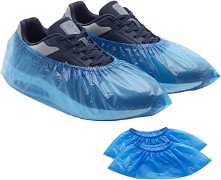ABENA Shoe Cover |100Pcs/50 Pairs| Extra Large Measuring 41x15cm | Blue Single Use Shoe Covers Disposable | Durable Disposable Shoe Covers | Shoe Protector And Over Shoes Protectors.