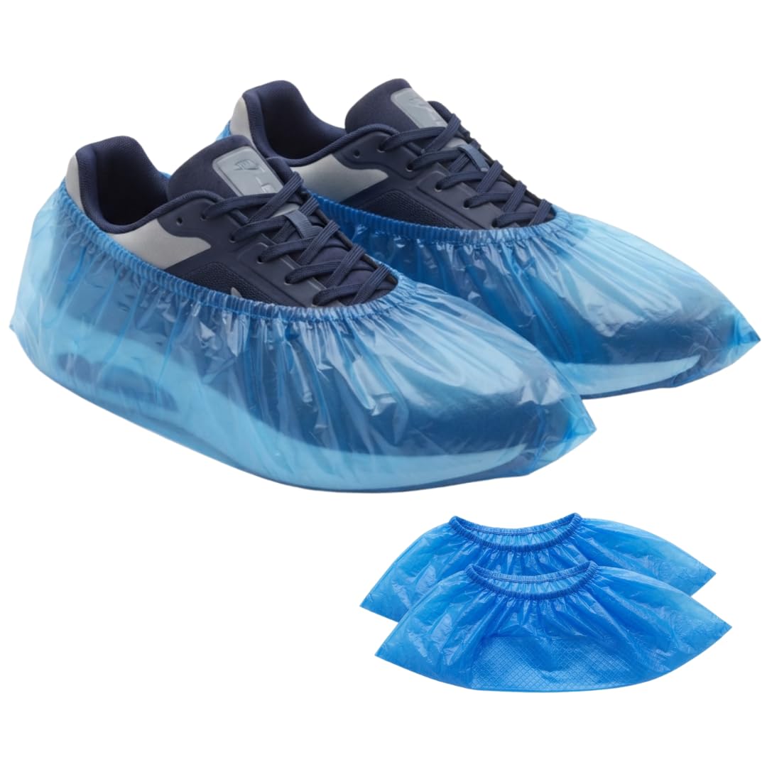 ABENA Shoe Cover |100Pcs/50 Pairs| Extra Large Measuring 41x15cm | Blue Single U