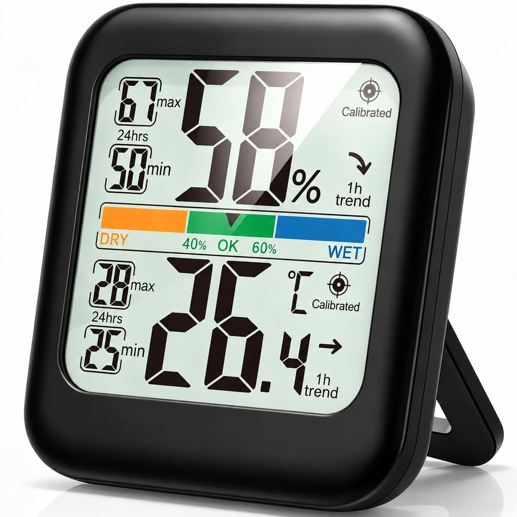 G.CATACC Room Thermometer Indoor Hygrometer Temperature Humidity Meter | 5s Fast