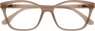 OPULIZE KAT Reading Glasses – Cat Eye Frame – Opaque Taupe – Men and Women – Spring Hinges – R59-U – +3.50