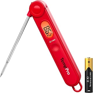 TempPro TempSwift 1 Sec Digital Meat Thermometer for Cooking | Backlit, NSF Certified Instant Read Thermometer, Kitchen Food Thermometer for Grill Smoker BBQ Oil Fry Candy Turkey Milk