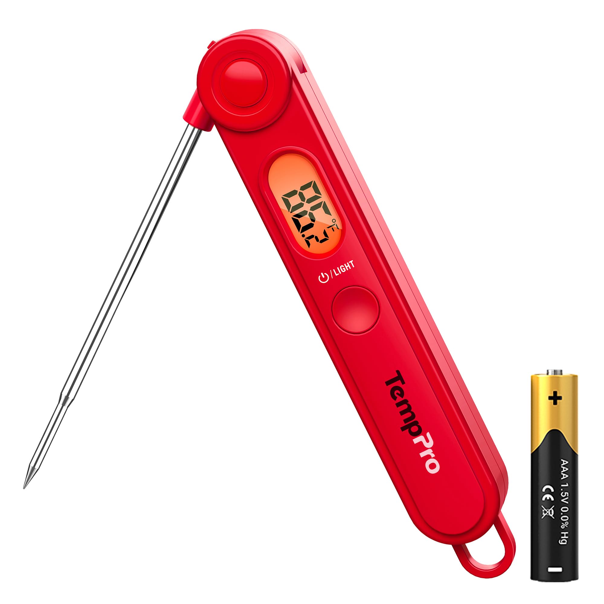 TempPro TempSwift 1 Sec Digital Meat Thermometer for Cooking | Backlit, NSF Cert