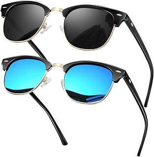 KANASTAL High Protection Polarised Sunglasses for Men Women Retro UV400