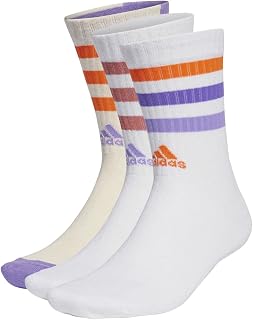 adidas Bold 3-Stripes Cushioned Crew Socks 3 Pairs Socks Unisex Child