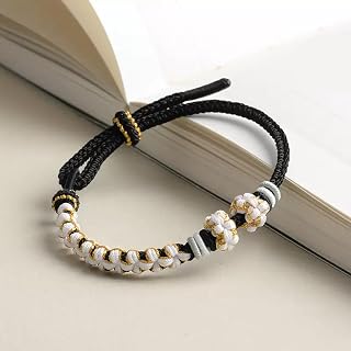 Adjustable Hand Braided Peach Blossom Bracelet Can Be Freely Combined With Beaded Jewelry Accessories