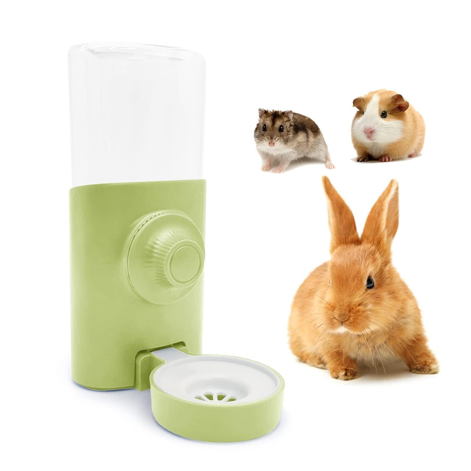 Rabbit Water Bottle, 600ml/21oz Hanging Water Dispenser Feeder Water Dish Cage C