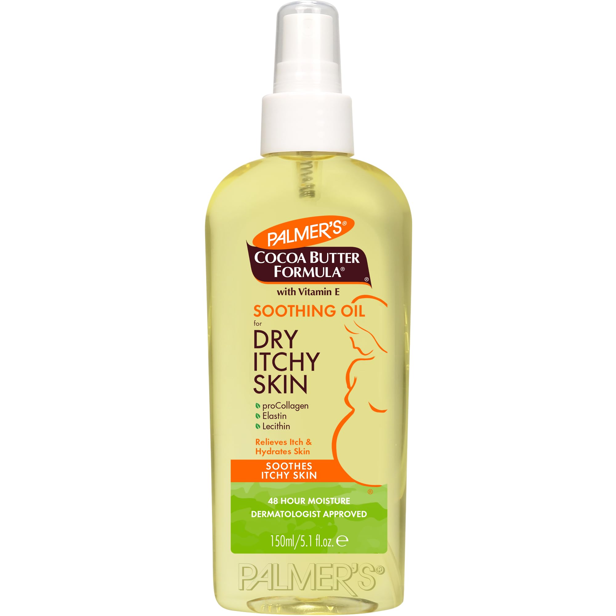 Palmer's Soothing Body Oil, Cocoa Butter Anti-Itch Formula (5.1 Oz) | Body Oil w