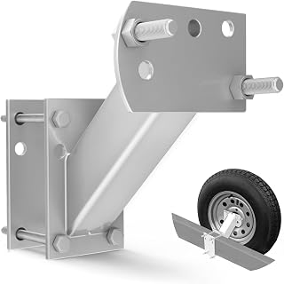 FIERYRED Trailer Spare Tire Mount,120LBS Spare Tire Carrier for Trailer,Utility Trailer and Boat, Tire Holder Bracket Fits 4 &amp; 5 Lugs Wheels, Hold 3.94”, 4”, 4.25” and 4.72” Bolt Pattern