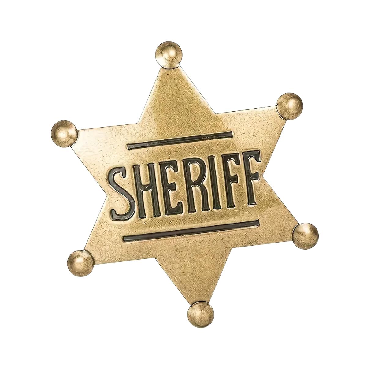 Sheriff's Badge,Western Sheriff Star Badge Pins,Honorary Hat Emblem Anniversary 