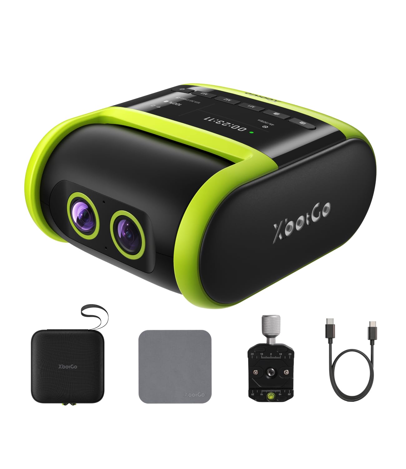 XbotGo Falcon All-in-One 4K Action Camera, AI Sports Camera(Green) | Standalone 