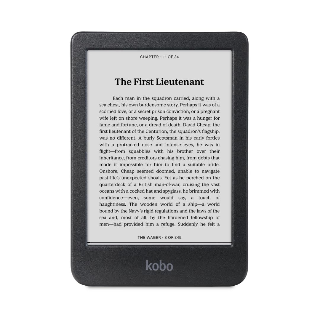 Kobo Clara BW | eReader | 6” Glare-Free Touchscreen with ComfortLight PRO | Dark