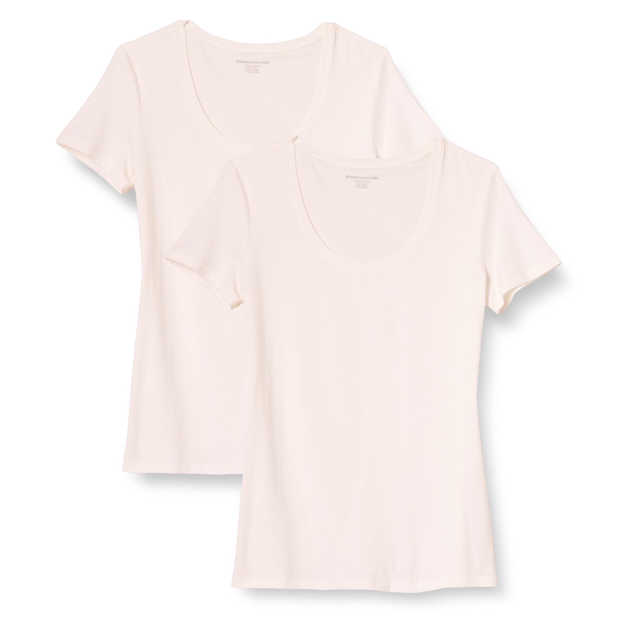 Amazon Essentials Women's Classic Fit Crew Neck Short Sleeve Cotton T-Shirt, Pac