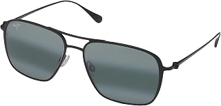 Maui Jim Sunglasses | Beaches 541-2M | Matte Black Aviator Frame