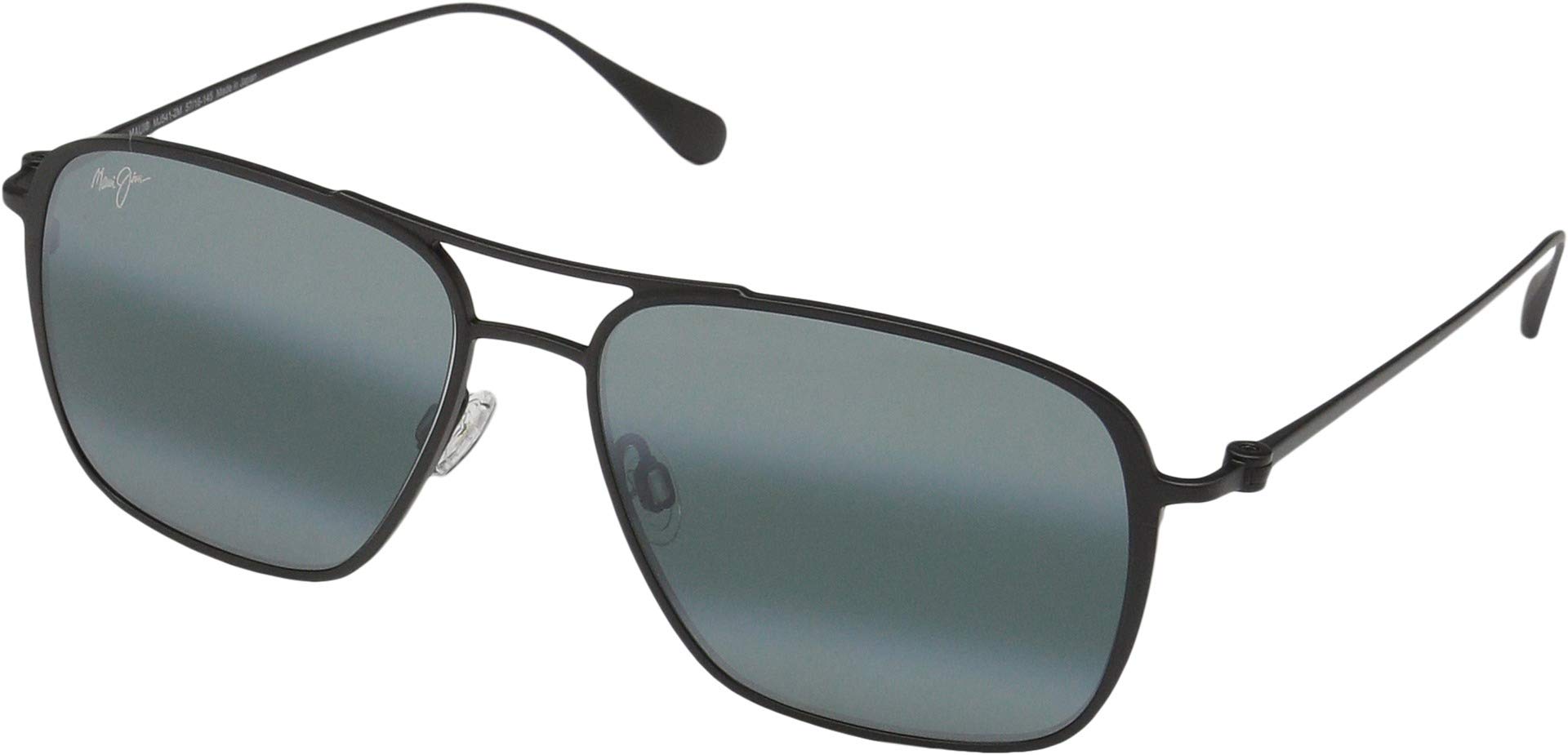 Maui Jim Sunglasses | Beaches 541-2M | Matte Black Aviator Frame