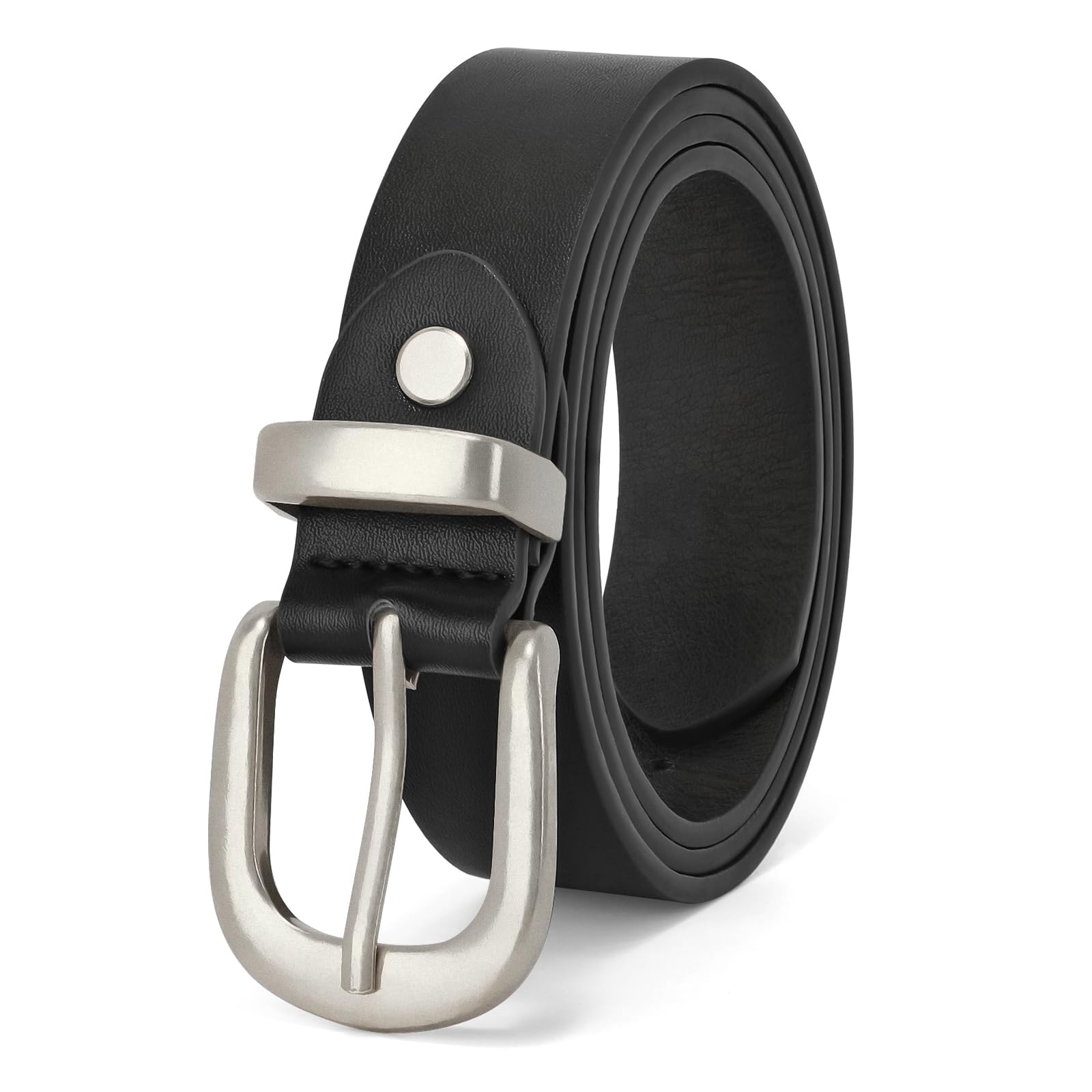 JASGOOD Women's Leather Belt for Jeans Pants, Fashion Ladies Belt for Dresses wi